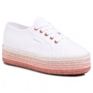 Superga 2790 Gradient Effect Raffia Sole Sneakers